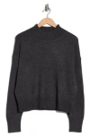 Truth Mock Neck Pullover Sweater In Black