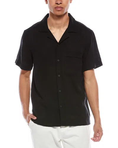 Truth Mr. Swim Linen-blend Shirt In Black