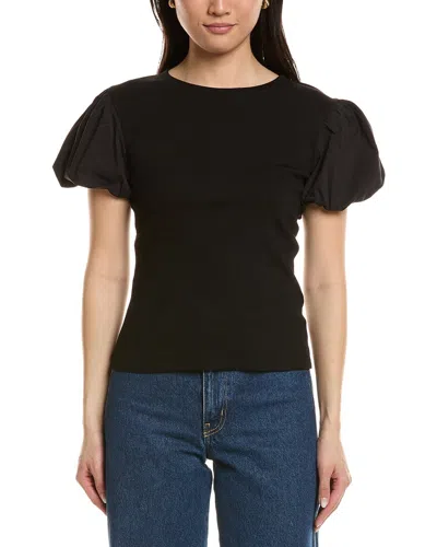 Truth Puff Sleeve Top In Black