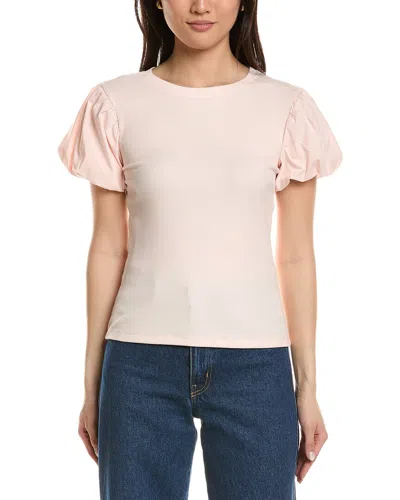 Truth Puff Sleeve Top In Pink