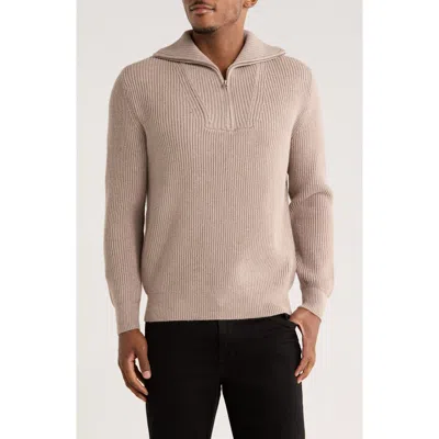 Truth Quarter Zip Pullover In Neutral