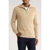 Truth Quarter Zip Sweater In Brown