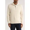 Truth Quarter Zip Sweater In White