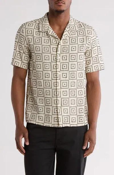 Truth Short Sleeve Button Front Embroidered Shirt