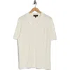 Truth Short Sleeve Cable Knit Button-up Shirt In Neutral