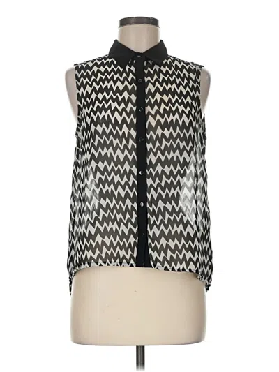 Pre-owned Truth Sleeveless Blouse In Black