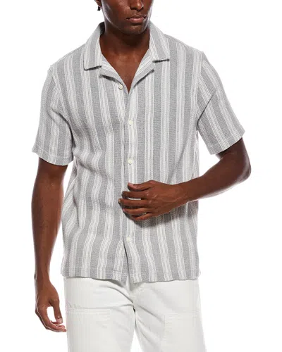 Truth Striped Shirt In Grey