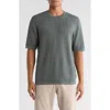 Truth Textured Knit T-shirt In Gray