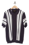 Truth Vertical Stripe Sweater Polo In Multi