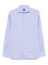 Truzzi Button-down Cotton Shirt In Multi