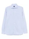 Truzzi Button-down Pocket Shirt In Blue