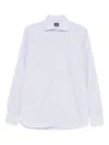 Truzzi Buttoned Striped Shirt In White