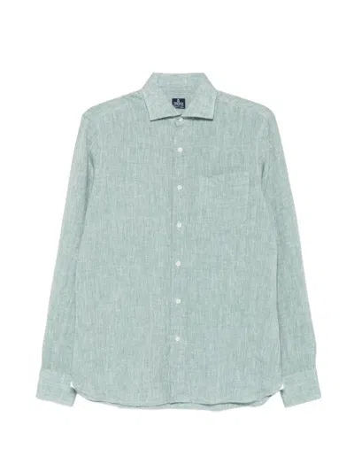 Truzzi Chest-pocket Button-up Shirt In Blue