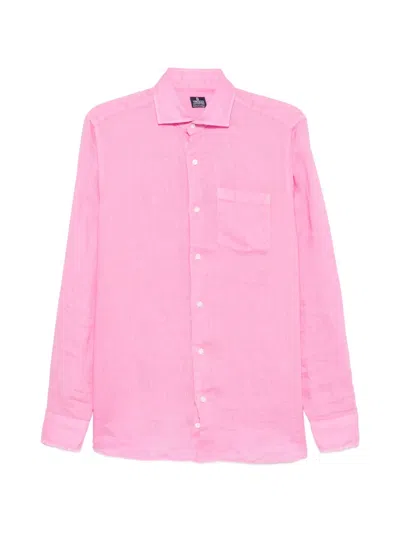 Truzzi Chest-pocket Shirt In Pink