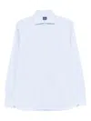 Truzzi Long-sleeve Button-up Shirt In Blue