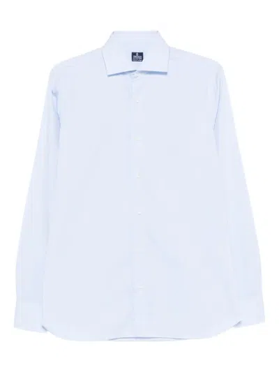 Truzzi Long-sleeve Button-up Shirt In Blue