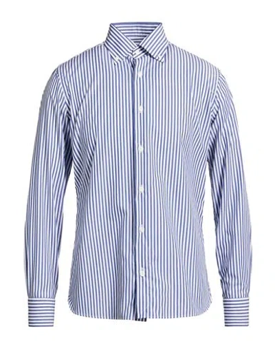 Truzzi Man Shirt Blue Size 15 Cotton