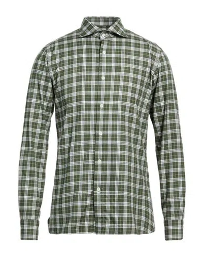 Truzzi Man Shirt Green Size 16 Cotton
