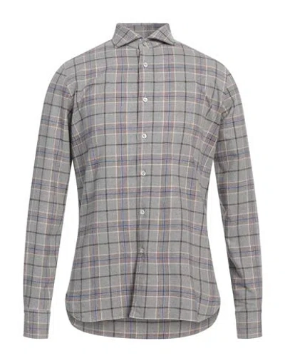 Truzzi Man Shirt Grey Size 15 ½ Cotton