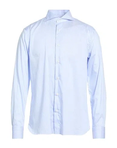 Truzzi Man Shirt Sky Blue Size 15 Cotton