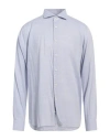 Truzzi Man Shirt Sky Blue Size 17 ½ Cotton In Blue