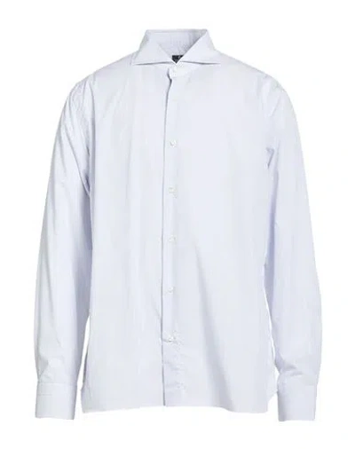 Truzzi Man Shirt White Size 15 Cotton In Blue
