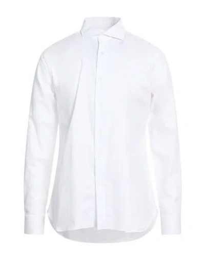 Truzzi Man Shirt White Size 16 Cotton