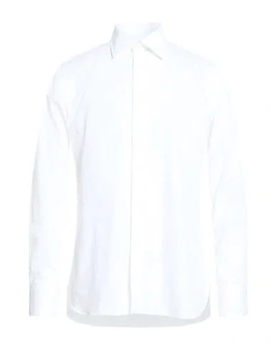 Truzzi Man Shirt White Size 17 ½ Cotton