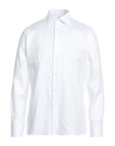 Truzzi Man Shirt White Size 18 ½ Cotton