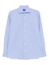 Truzzi Striped Cotton Shirt In Blue
