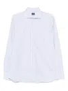 Truzzi Striped Cotton Shirt In White