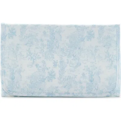 Trvl Design Bunny Toile Changing Pad In Blue