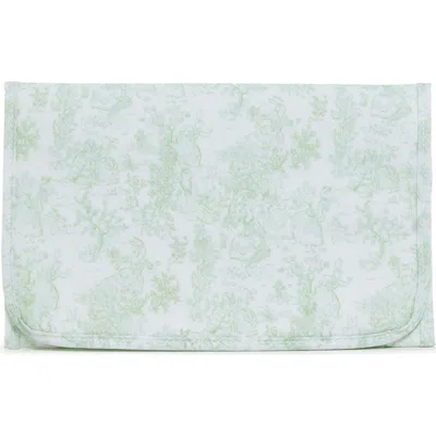 Trvl Design Bunny Toile Changing Pad In Green