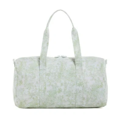 Trvl Design Bunny Toile Duffel In Green