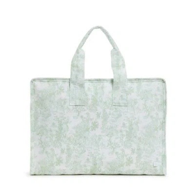 Trvl Design Bunny Toile Tote In Green