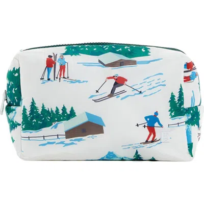 Trvl Design Ski Puffer Cosmetic Bag In White