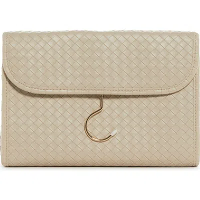 Trvl Design Woven Hanging Toiletry Bag In Ivory