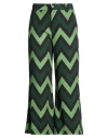 Try Me Woman Pants Green Size 8 Polyester, Elastane