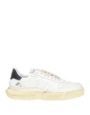 Trypee Man Sneakers White Size 7 Leather, Textile Fibers In White