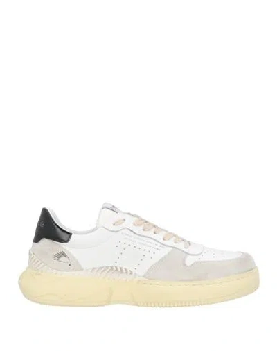 Trypee Man Sneakers White Size 9 Leather