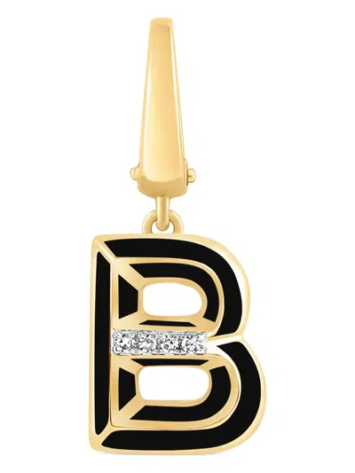 Tryyst 18kt Yellow Gold Alphabet B Diamond Charm