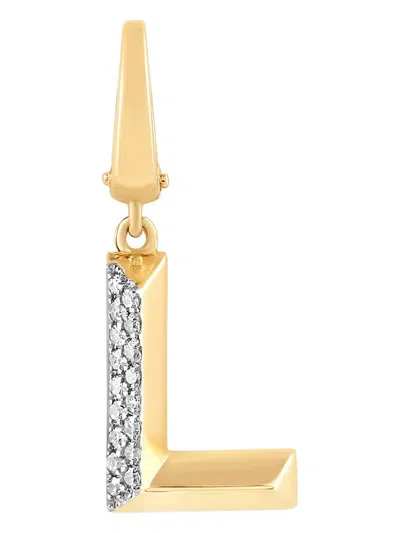 Tryyst 18kt Yellow Gold Alphabet L Diamond Charm