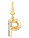 Tryyst 18kt Yellow Gold Alphabet P Diamond Charm In Gold