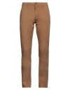 Trēz Man Pants Camel Size 40 Cotton, Elastane In Beige