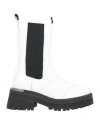 Tsakiris Mallas Woman Ankle Boots White Size 10 Soft Leather In White