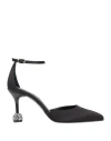 Tsakiris Mallas Woman Pumps Black Size 8 Textile Fibers In Black