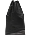 TSATSAS BLACK LATO LEATHER TOTE BAG