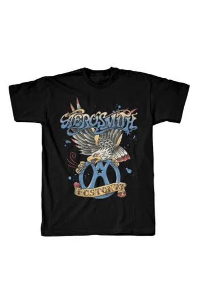 Tsc Miami Aerosmith Boston '73 Graphic Print T-shirt In Black