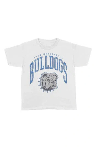 Tsc Miami Kids' Yale Collegiate Graphic Print T-shirt In White