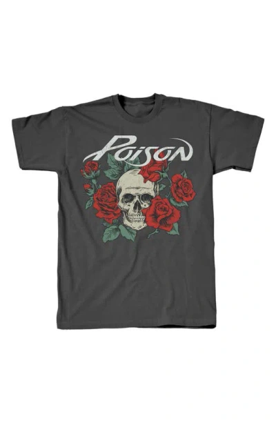 Tsc Miami Poison Skull Bouquet Cotton Graphic T-shirt In Charcoal